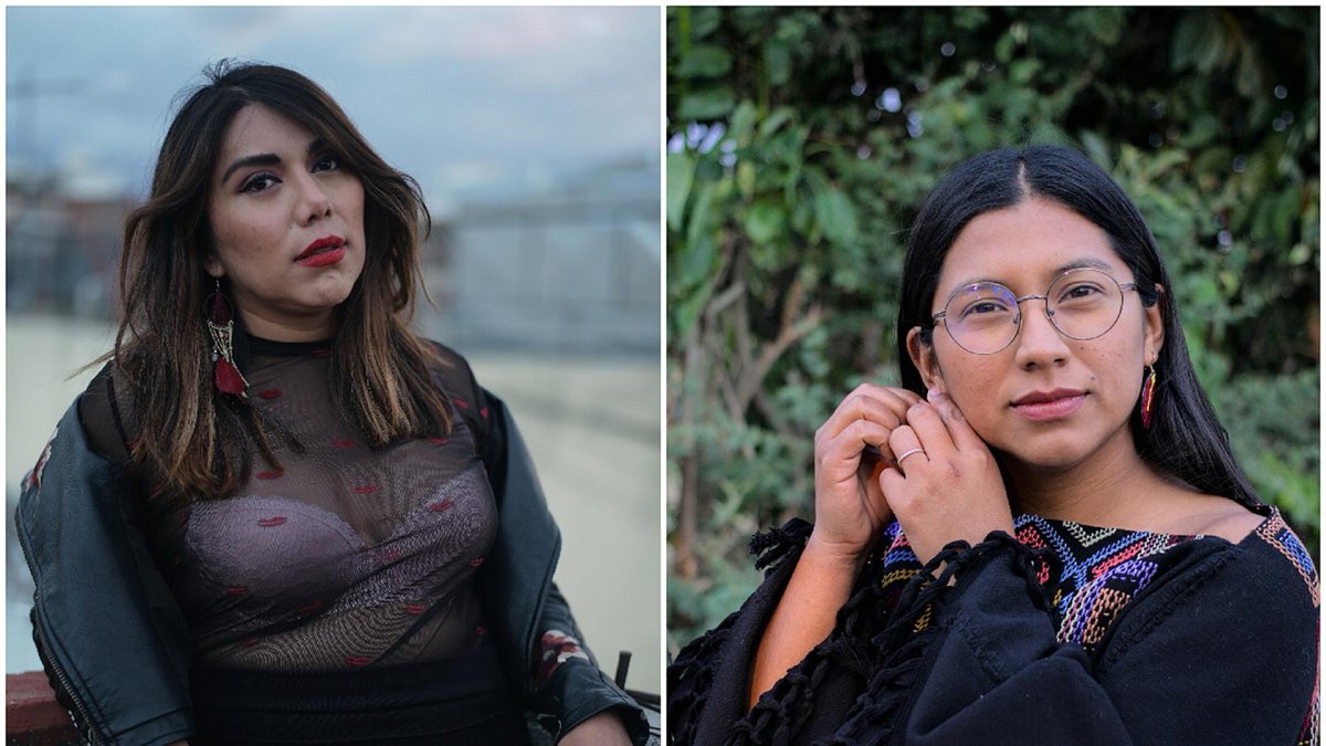Combo de fotografías cedidas por MTV Latinoamérica donde se observa a las activistas mexicanas Natalia Lane (i) y Mitzy Violeta Cortés (d).