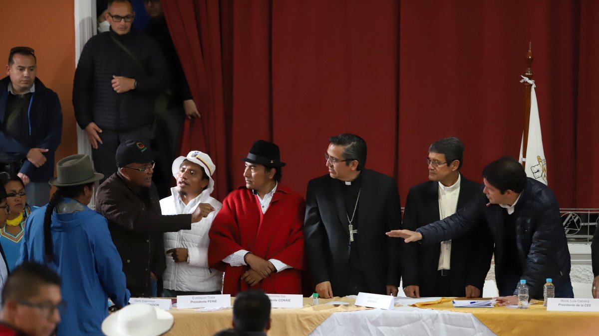 Referencia. El pasado 30 de junio, el Gobierno y las organizaciones indígenas dieron fin a las manifestaciones con la firma de un acuerdo de paz.