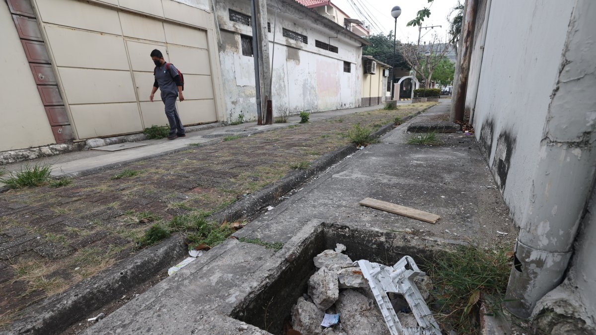 Deterioro. En muchas de las peatonales se advierte desaseo y falta de mobiliario urbano, como rejillas y tapas de alcantarillas. La luz de las luminarias es tenue, aseguran.