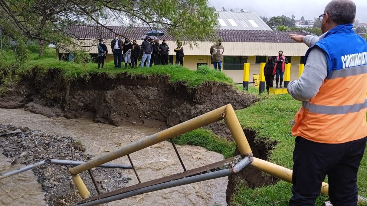 En Loja, se realizó una inspección de las zonas afectadas, debido a la época lluviosa para según dijo la SNGR, articular acciones de mitigación y respuesta.