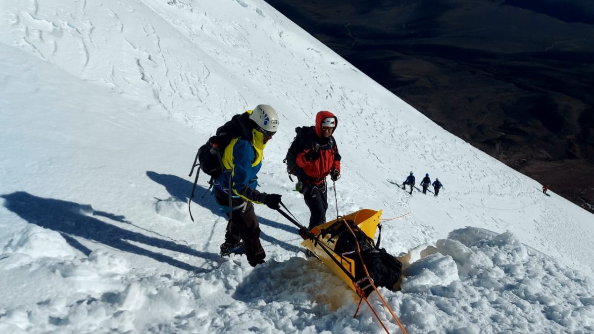 Rescate en el Chimborazo.
