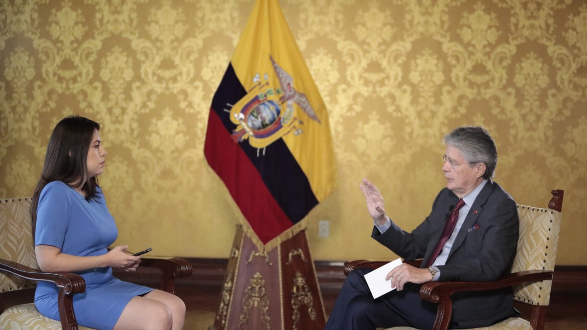 Entrevista. El presidente Guillermo Lasso dialogó con la periodista Yalilé Loaiza, del portal argentino Infobae.