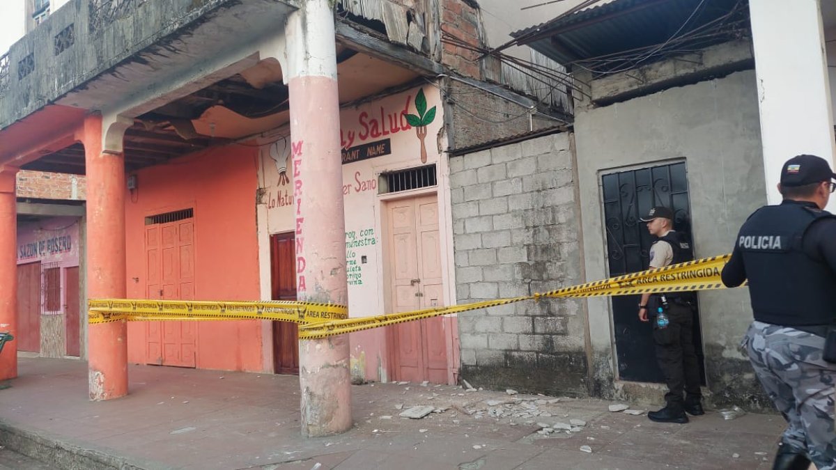 Vivienda afectada en Paján tras sismo.