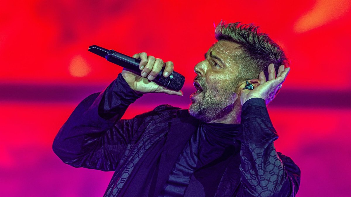 El cantante puertorriqueño Ricky Martin