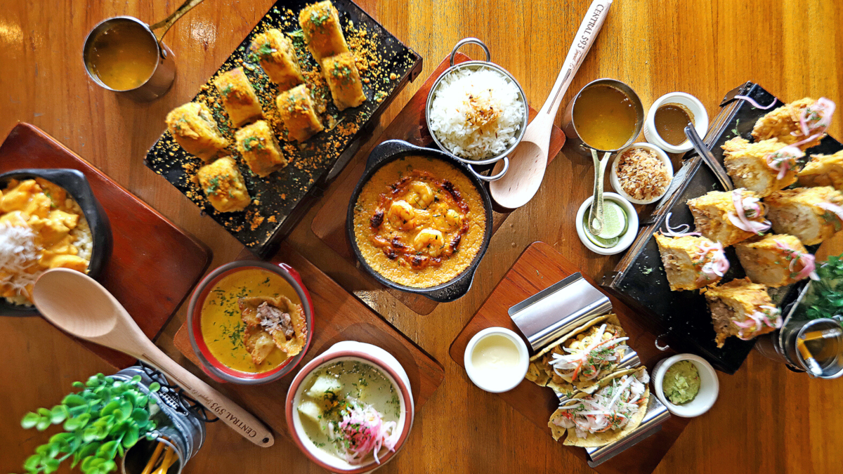 El menú de Central 593 rescata recetas tradicionales con productos locales y presentaciones gourmet.