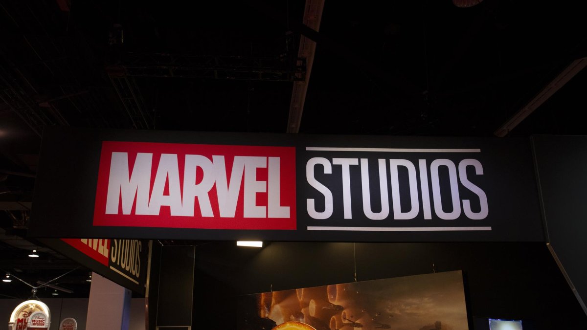 Fotografía de archivo del logo de Marvel Studios.
