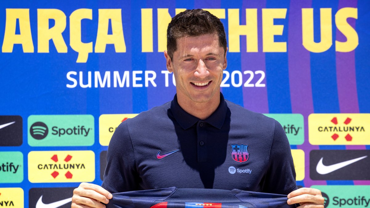 El jugador polaco Robert Lewandowski.