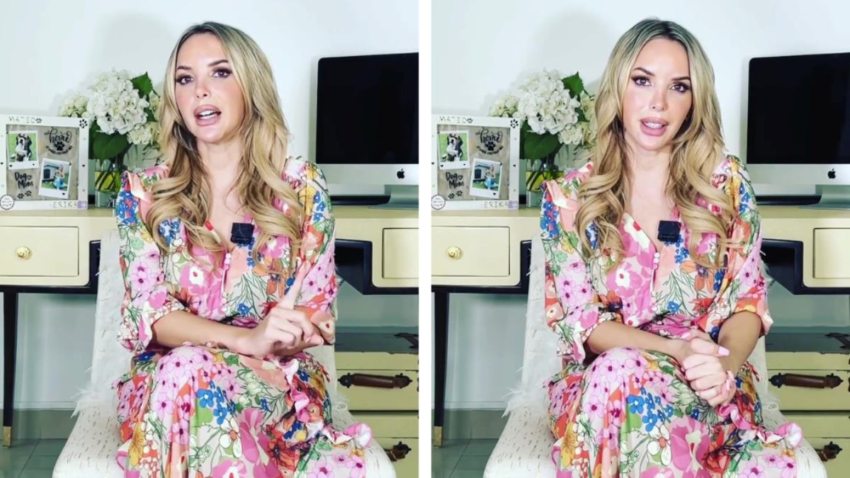 Érika Vélez en el vídeo con el que aclara un titular mal intencionado.