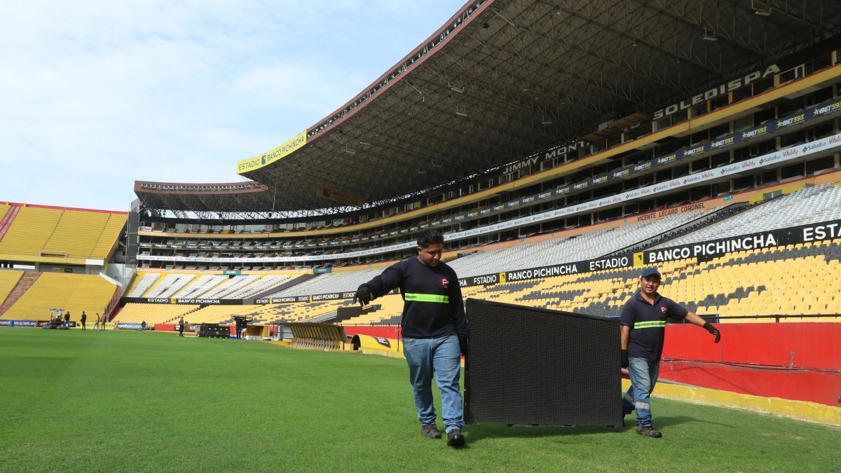 El estadio Monumental cumple varias etapas en sus arreglos para la final de la Copa Libertadores.