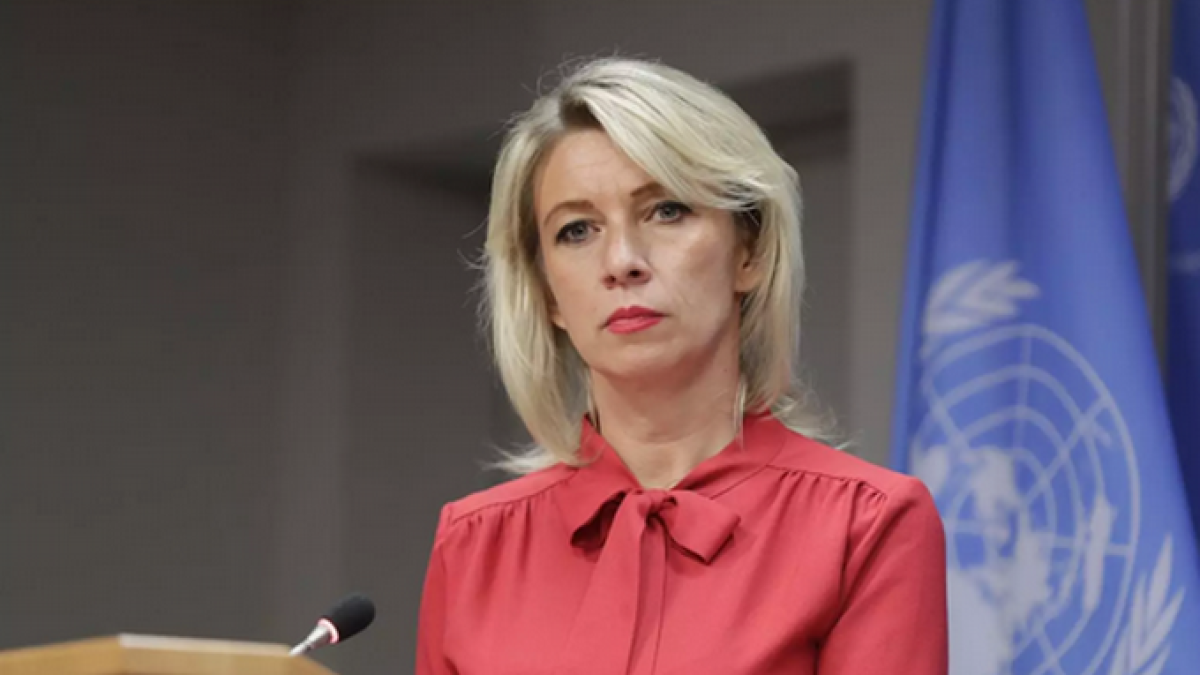 La portavoz del Ministerio de Asuntos Exteriores de Rusia, Maria Zajarova