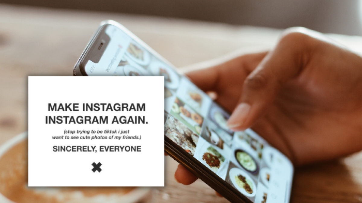 ‘Make instagram, instagram again’ intentó llamar la atención de los altos mandos de la empresa, haciendo saber sobre la voluntad que existe de los usuarios de volver a la versión antigua.