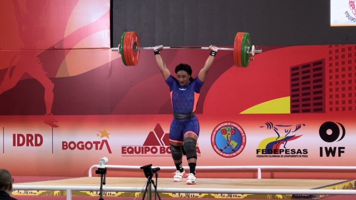 Tamara Salazar se coronó campeona en la categoría de los 87 kilogramos.
