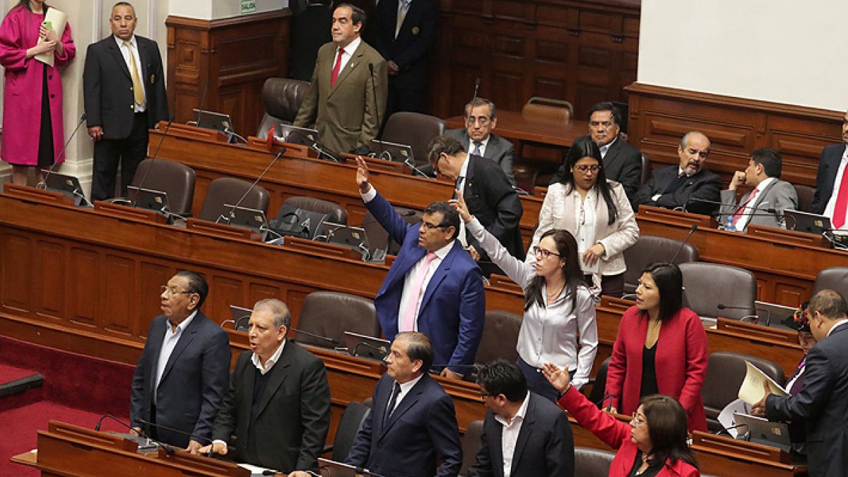 Interiores del Congreso de Perú