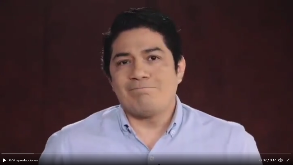 Funcionario. Quien habla en el video es el periodista César Velasteguí, vocero institucional del Municipio de Guayaquil.