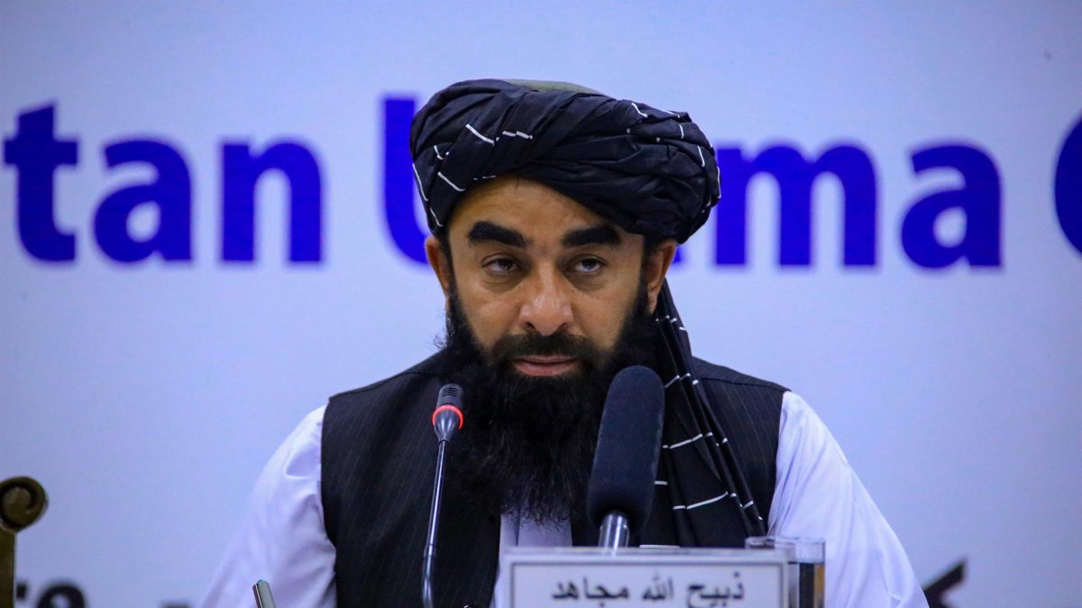 Zabiullah Mujahid, portavoz talibán