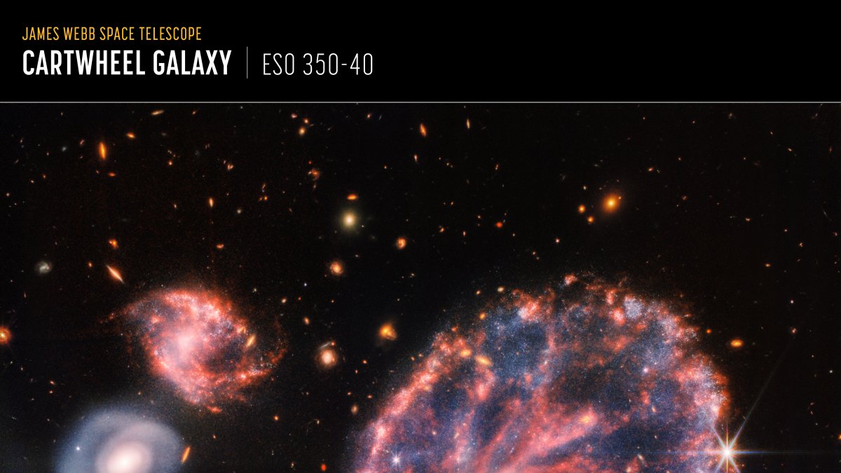 La potente mirada infrarroja del telescopio James Webb ha logrado una instantánea detallada de Rueda de Carro