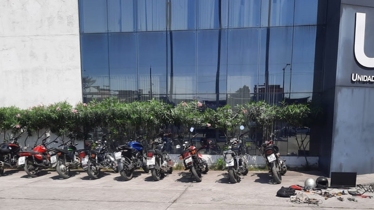 Entre las motos recuperadas están 9 que fueron rescatadas en un operativo desplegado el 20 de julio, en Socio Vivienda.