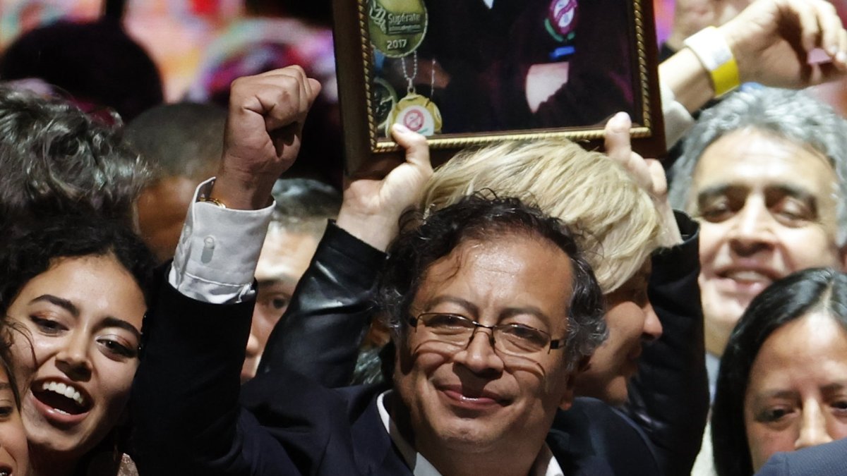  BOGOTÁ (COLOMBIA), El presidente electo de Colombia, Gustavo Petro, durante la celebración tras obtener los resultados electorales, EFE/ ARCHIVO