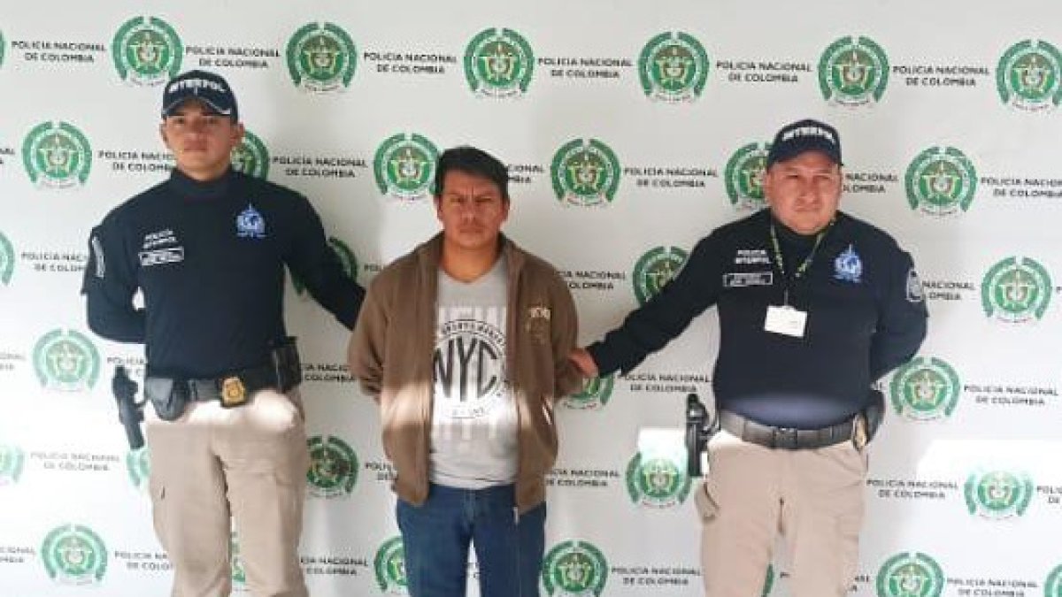 Captura. Era uno de los más buscados en Ecuador. Fue apresado en Popayán, Colombia.