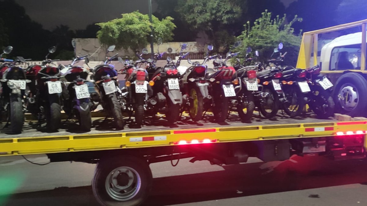 En total fueron 27 motos las que se retuvieron
