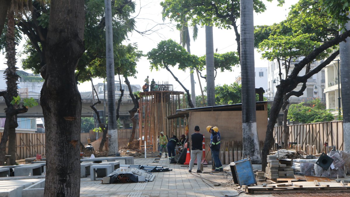 Referencial. Obras se ejecutan en esa zona del centro de la ciudad.