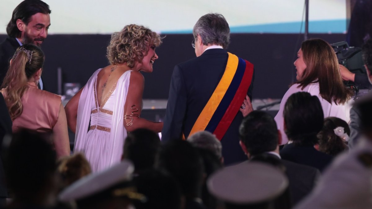 El presidente Guillermo Lasso y la alcaldesa Cynthia Viteri coincidieron durante las celebraciones por la fundación de Guayaquil.