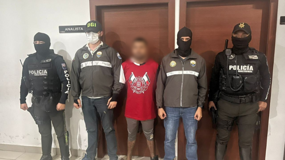 El sujeto fue detenido por personal de la Policía Nacional.