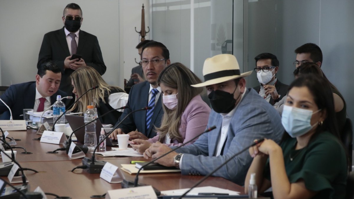Asamblea. La Comisión de Transparencia, integrada por seis correístas y dos socialcristianos, recibió al CPCCS.