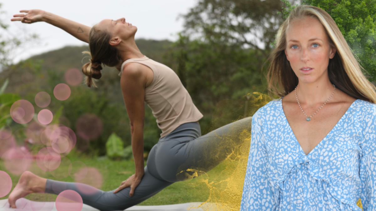 Corina Roger es una instructora de yoga.