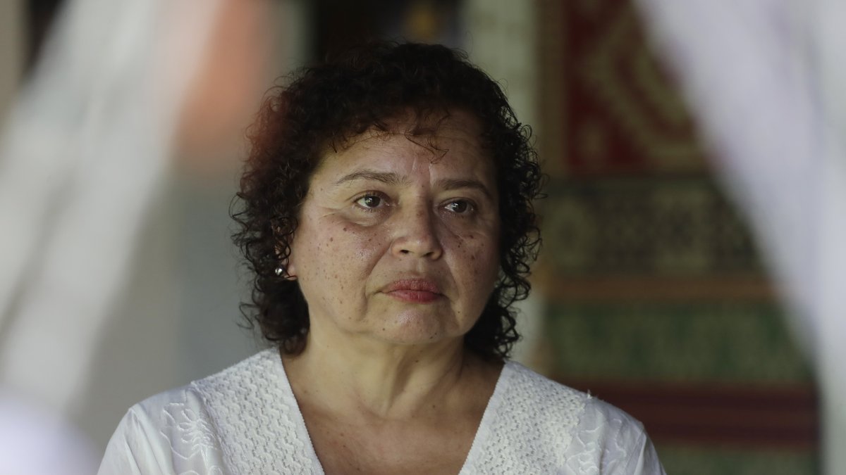 Morena Herrera, exguerrillera salvadoreña, fue registrada el pasado 4 de agosto 2022, durante una entrevista , en Suchitoto (El Salvador). EFE/