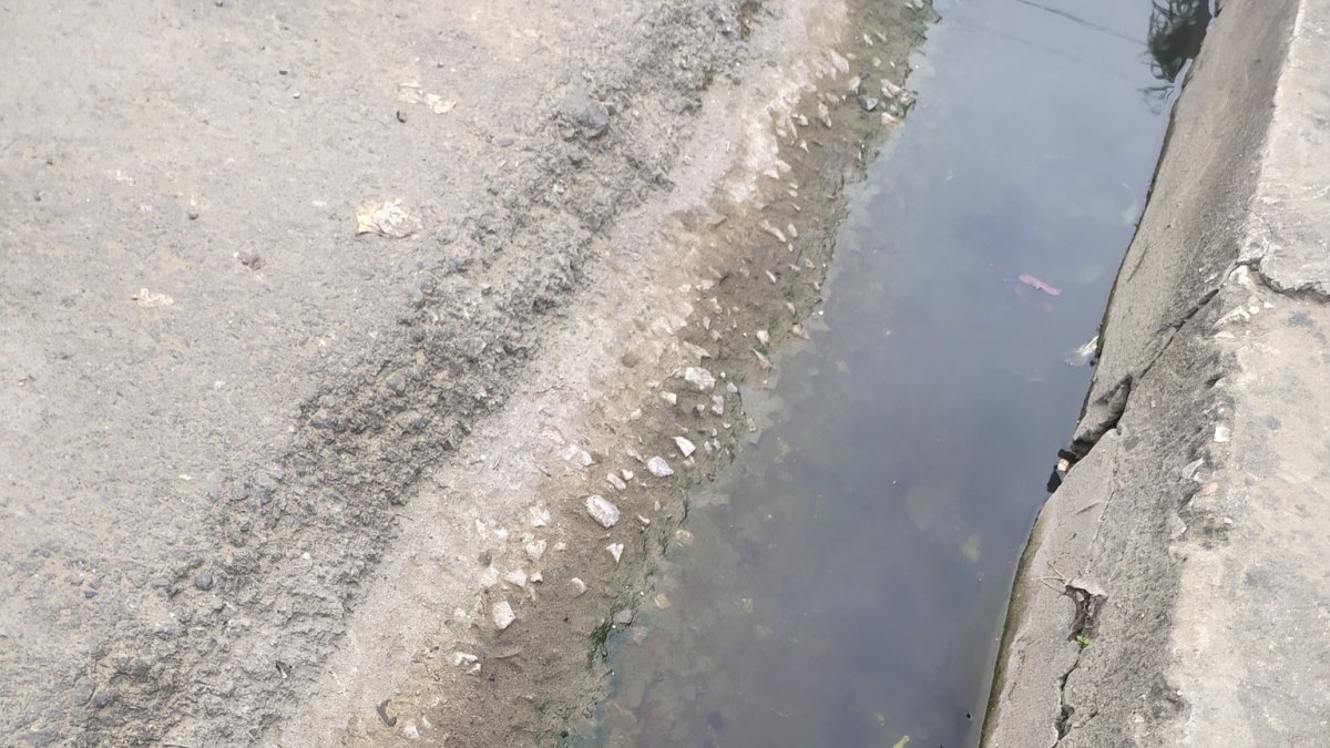 Problema. Las aguas servidas estancadas afectan a la ciudadela.