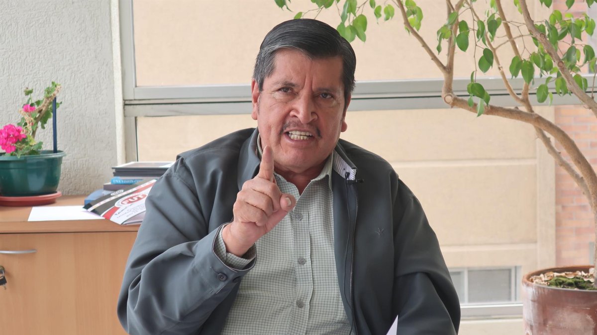 Foto de archivo de Mesías Tatamuez, dirigente del Frente Unitario de Trabajadores (FUT).