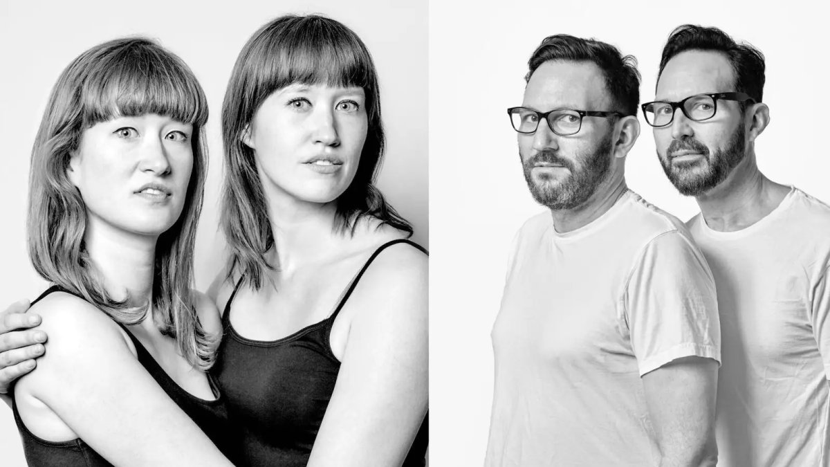 Parecidos. Ejemplos de personas con rasgos faciales similares. Estas fotos son parte de una investigación.