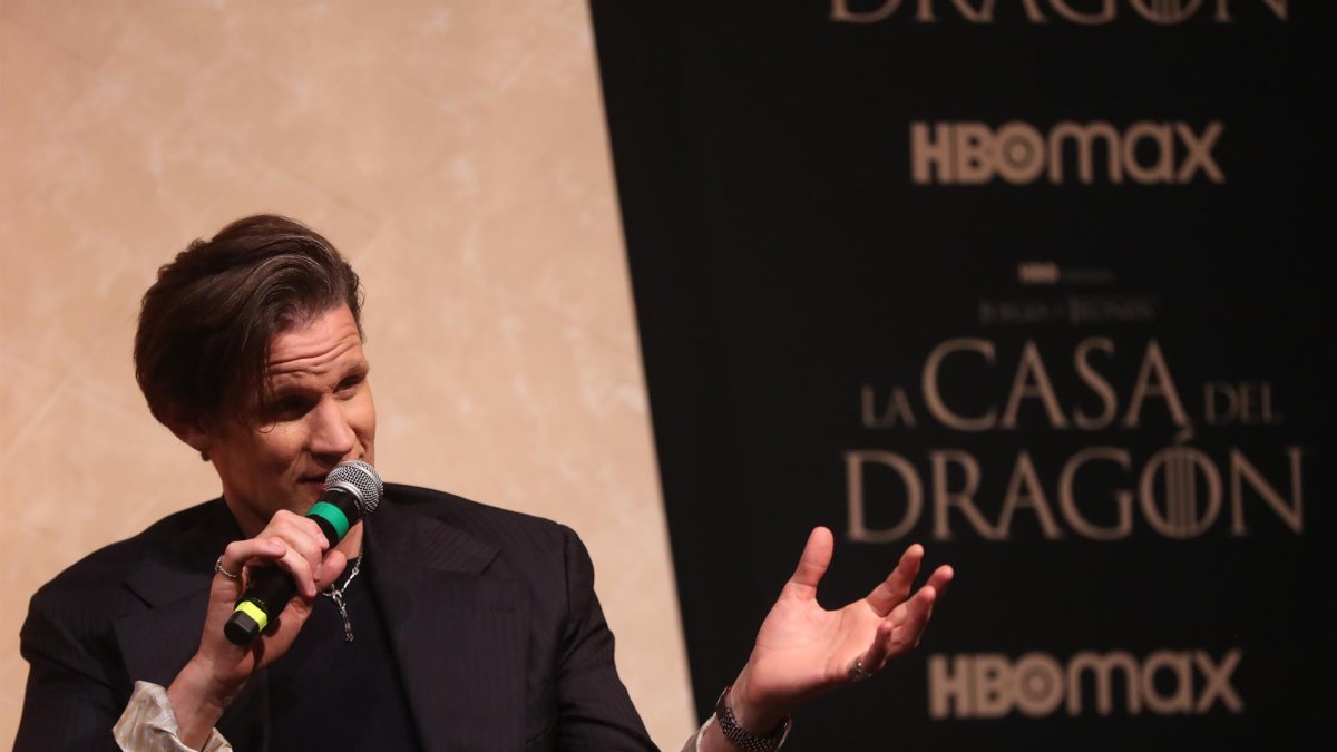 El actor Matt Smith, participa en una rueda de prensa de la serie 