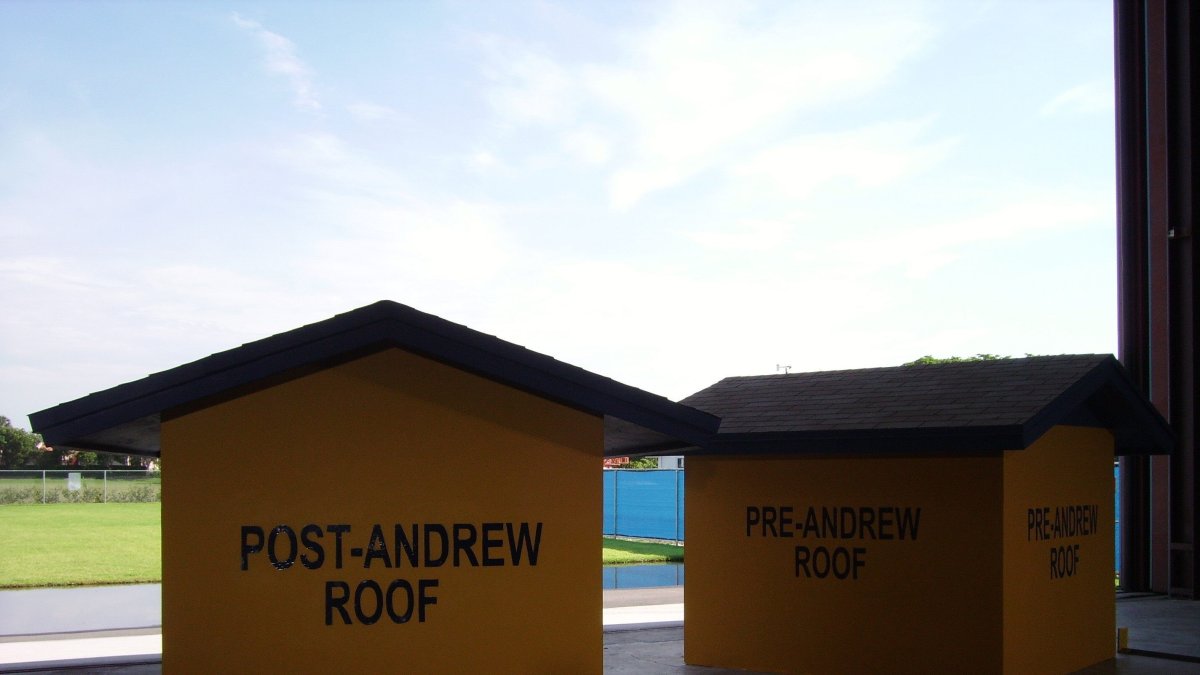 Un habitáculo construido en Florida en 2012, después del impacto que dejó el huracán Andrew. SONIA OSORIO /