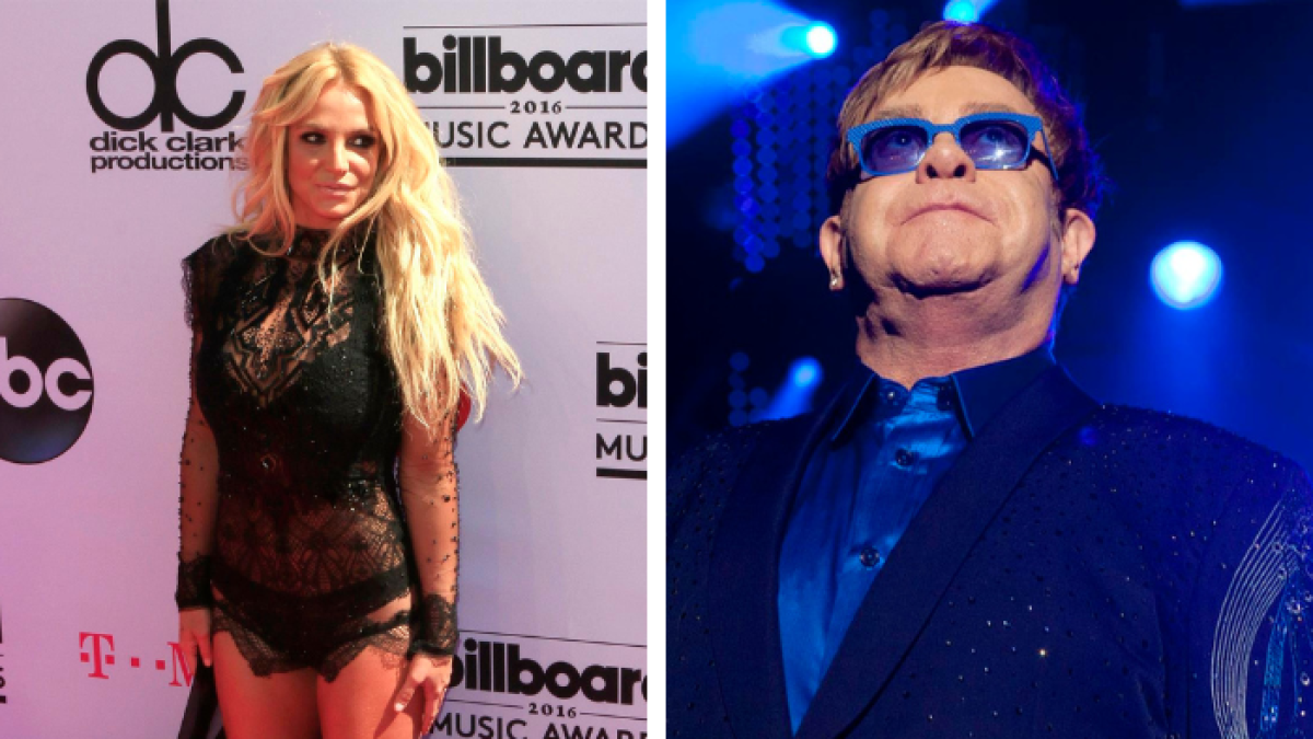 Britney Spears y Elton Jhon.