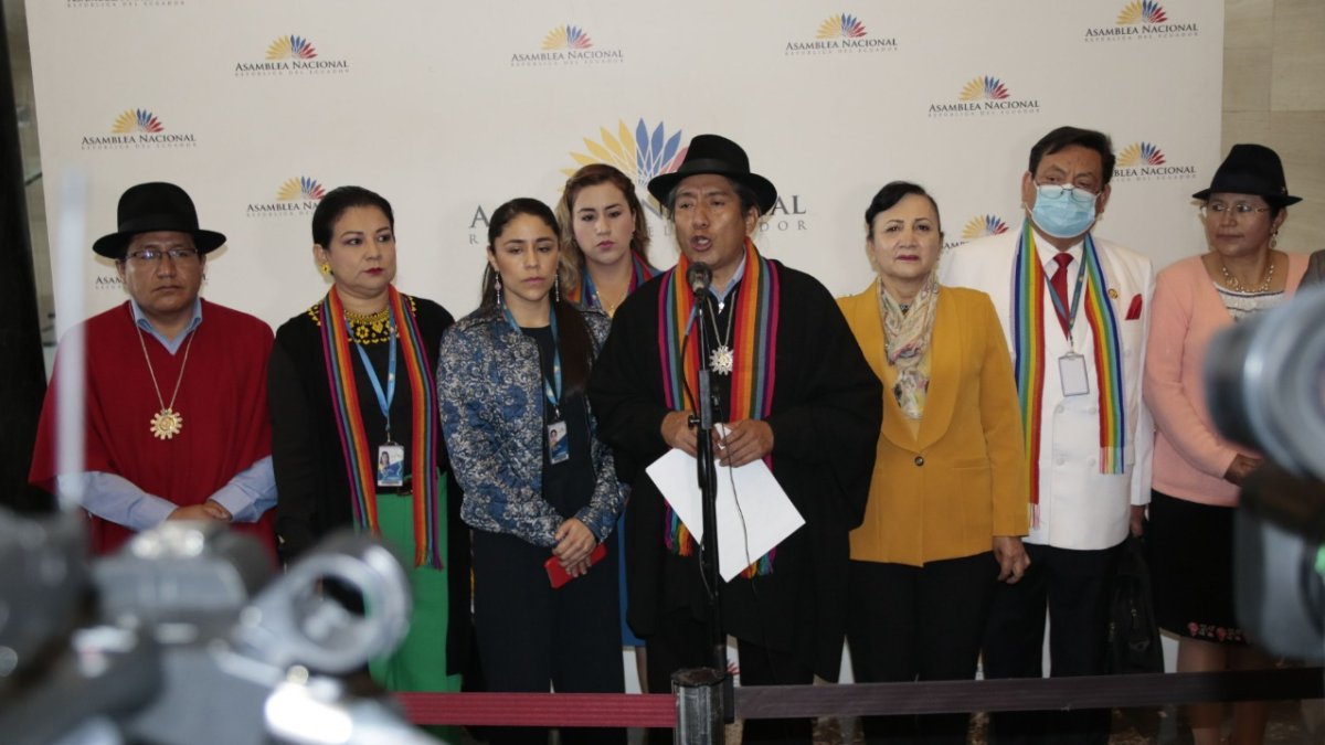 Pachakutik sufre una crisis interna desde casi el inicio del periodo legislativo que no ha podido superar.