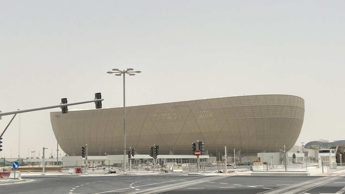 El estadio de Lusail, el más grande Qatar, con capacidad para 80.000 personas.
