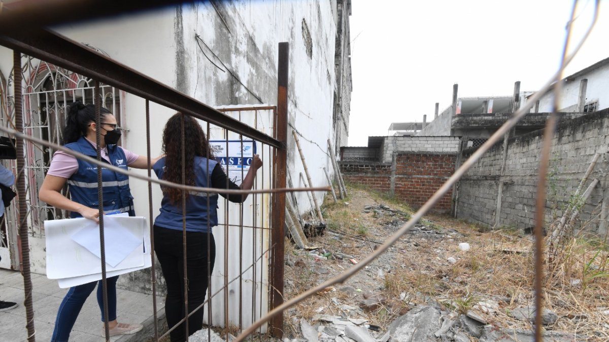 Acción. Los sellos se colocaron tras un operativo en esta zona del norte.