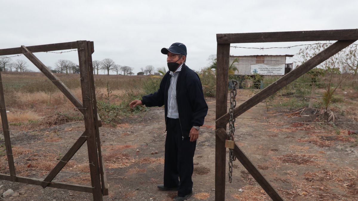 Situación. Gil Suco, de 75 años, retornó a Ecuador en el 2018 para ser parte del proyecto Ayalán. Vivió 14 años en Valladolid (España), donde trabajó en varias fincas agrícolas.