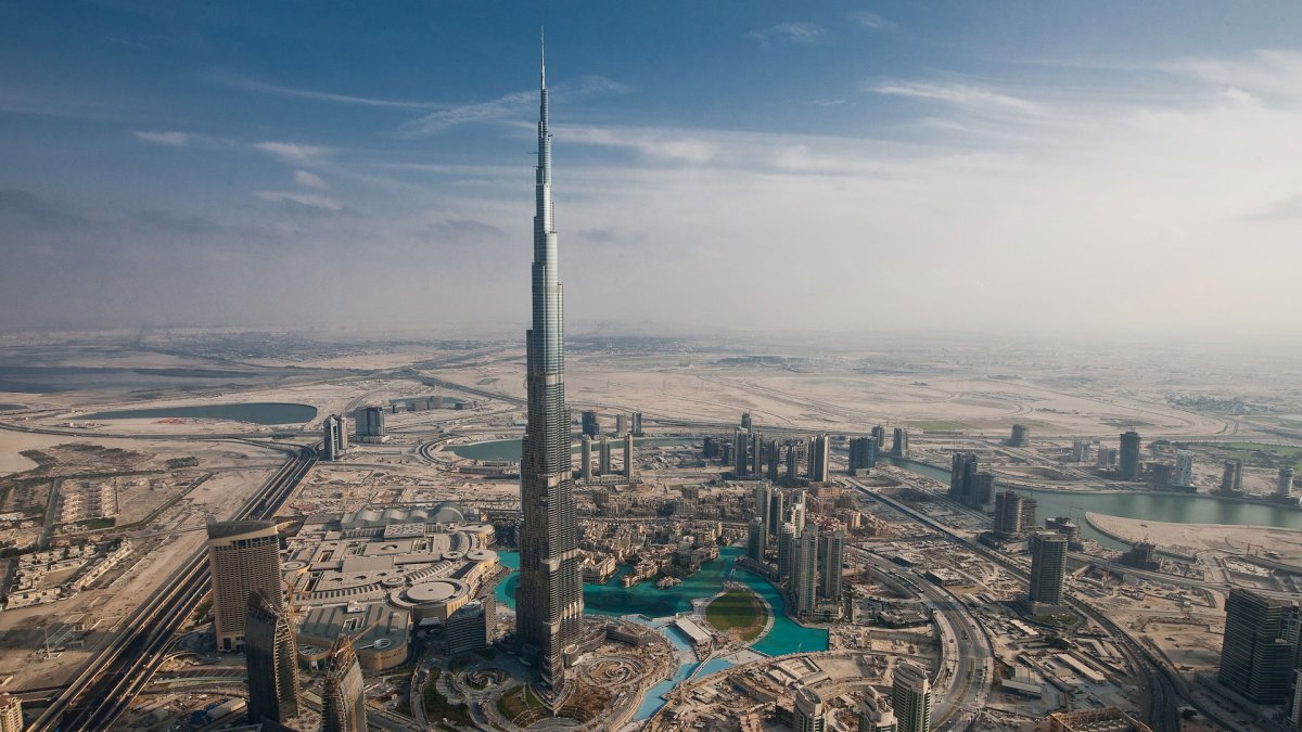El Burj Khalifa, una gran edificación en Dubái.