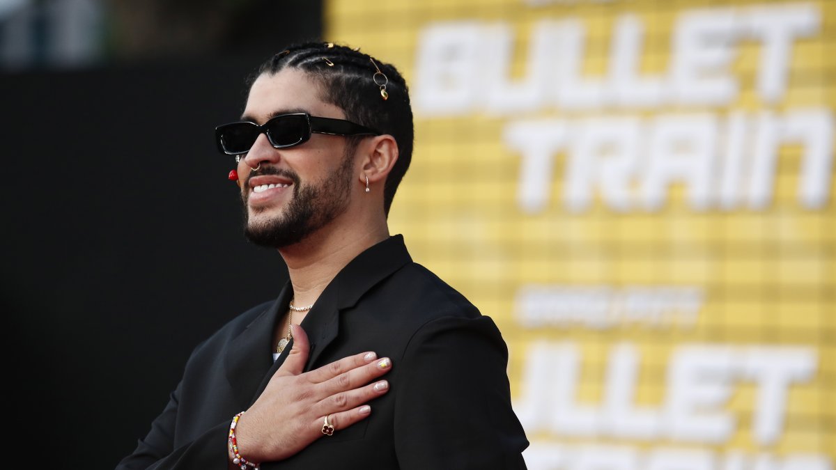 Foto de archivo del artista puertorriqueño Bad Bunny.