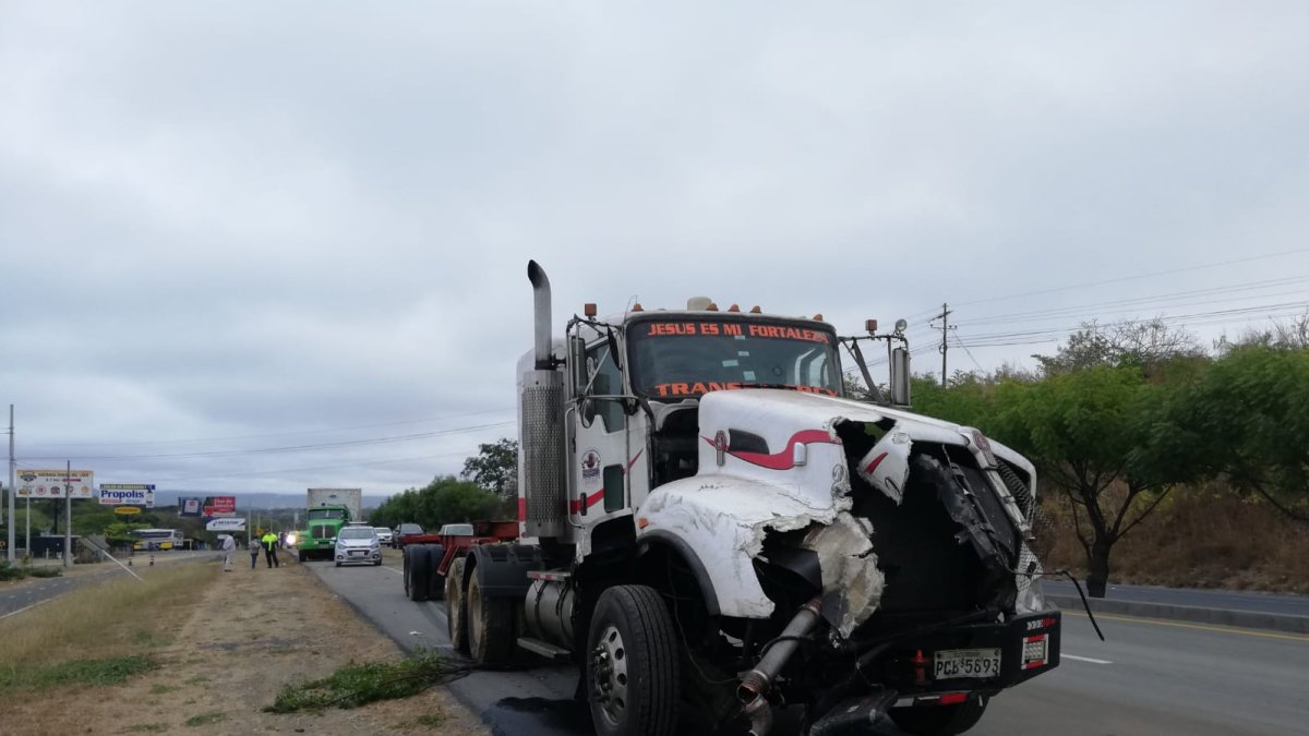 Así quedó el tráiler luego del siniestro