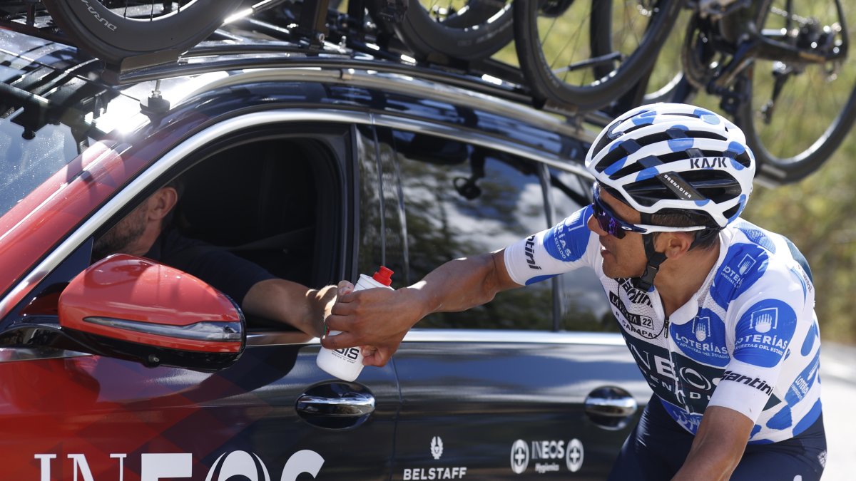 El ciclista ecuatoriano cumple lo que será su última competencia con el equipo Ineos Grenadiers.