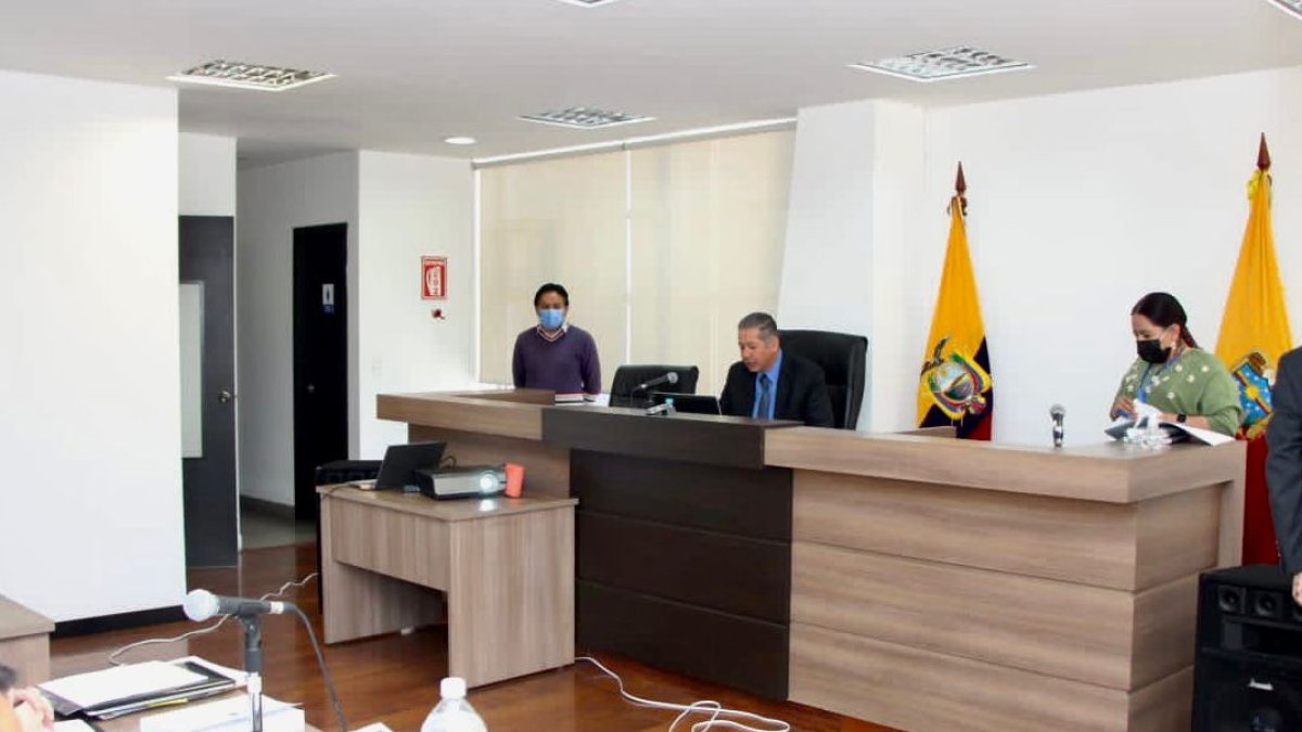 Audiencia. En la Corte de Pichincha se instaló la diligencia para la exjueza del caso Yunda.