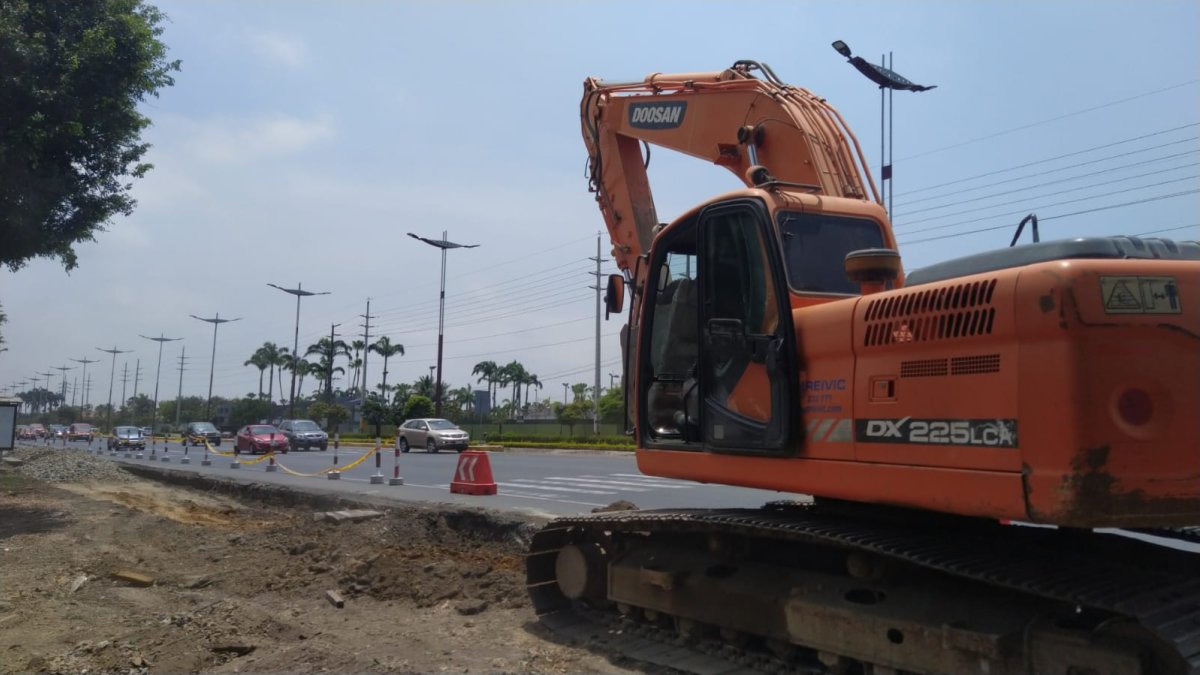Los trabajos han iniciado en la arteria con la construcción de un retorno rápido