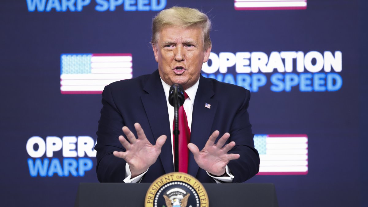 Foto de archivo del expresidente de EE.UU. Donald J. Trump. EFE/EPA/Oliver Contreras / POOL