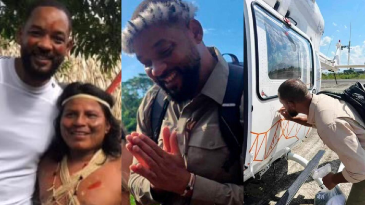 Varias postales de Will Smith durante su visita a el Yasuní.