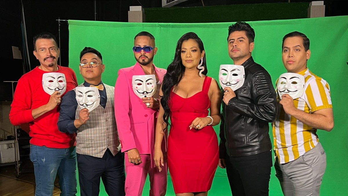 Rey Vásquez, Lazito de la farándula, Santiago Castro, Dora West, Poncho Quintero y Dieter Hoffmann.