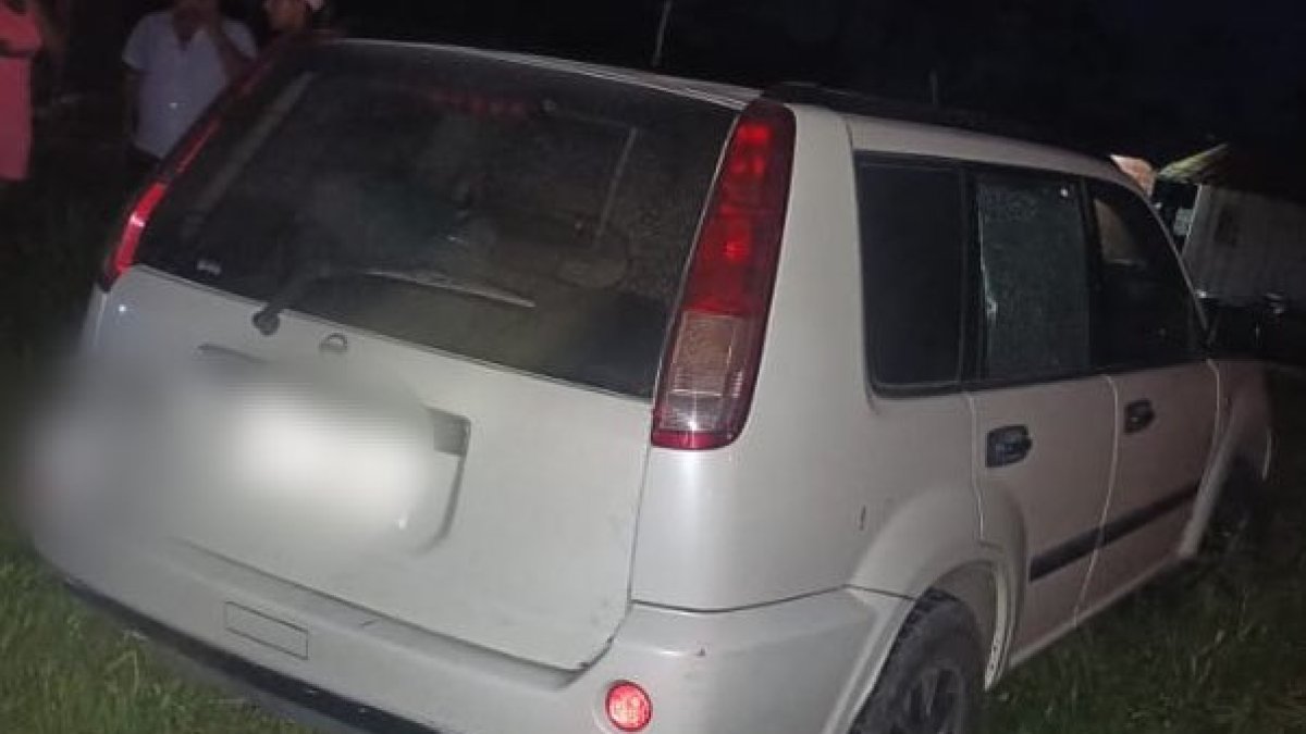 El vehículo en el que se movilizaba el jurista quedó varado y con las marcas de los disparos